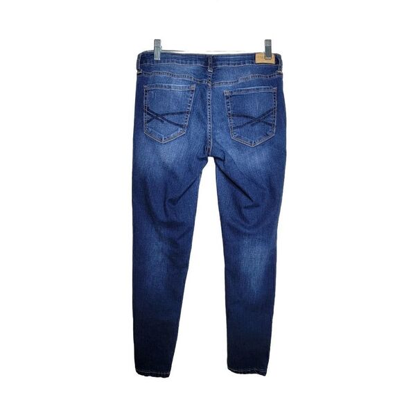 Aeropostale Distressed 5 Pocket Jeggings Blue Jeans 4 Short - Picture 2 of 10